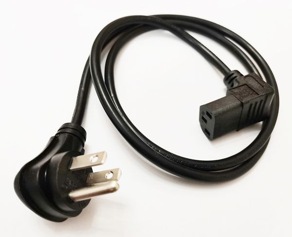 Американский шнур питания переменного тока, ассортимент NEMA 5-15P на IEC320 C13 UP наклонный адаптер для наклонного адаптера для LCD LED настенного монтажа телевизор / 1 шт.