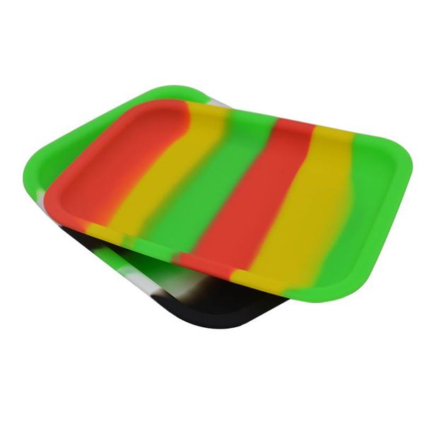 

storage bottles & jars 2pcs silicone tray rolling trays s size silicon jar container dish wax dab cigarette disk pallet