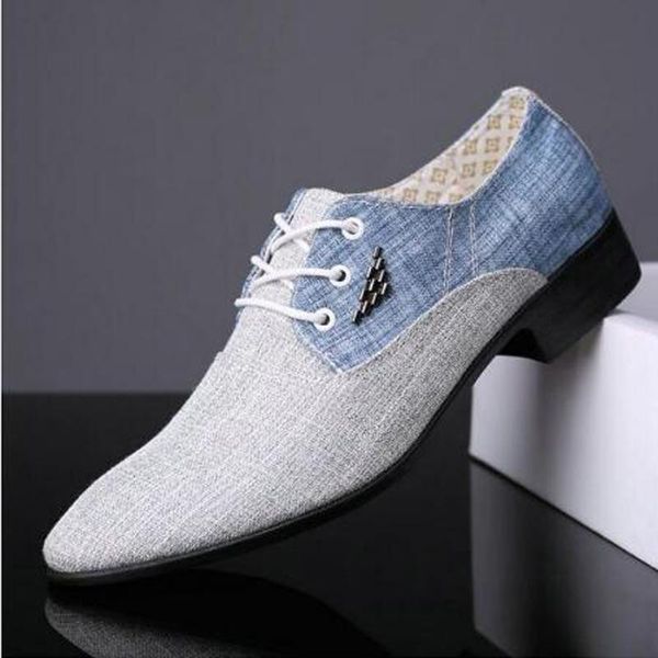 

dress shoes british fashion men wedding business man pointed toe brogue bullock office footwear m657, Black