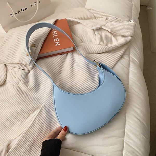 

evening bags half moon design pu leather small underarm shoulder 2021 women fashion lady party handbags and purses1