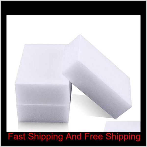 

100pcs/lot white magic eraser sponge removes dirt soap scum & debris for all types of surfaces universal cleani qyllcd hx_pack