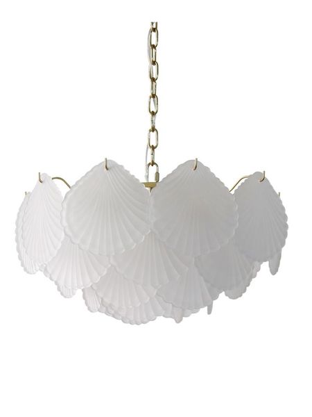 

pendant lamps simple modern glass shell chandelier light luxury living room bedroom dining hall