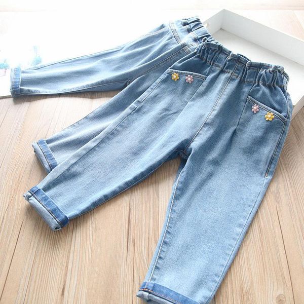 

girls' jeans in spring 2021, Blue