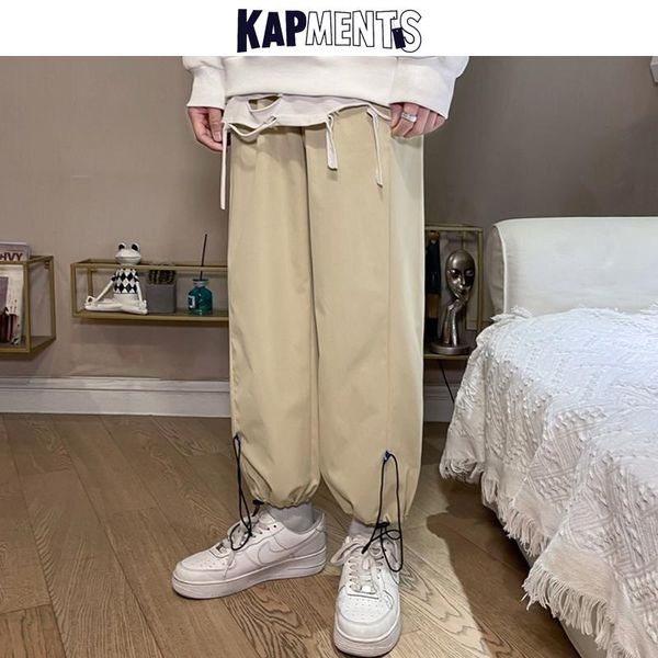 

men's pants kapments men japanese harajuku cargo 2021 spring mens vintage black joggers streetwear sweatpants male fashions trousers