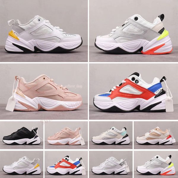 

childrens running shoes m2k tekno phantom chunky shoes for kid boy pink girls sneaker sports trainers half royal kids 28-35, Black