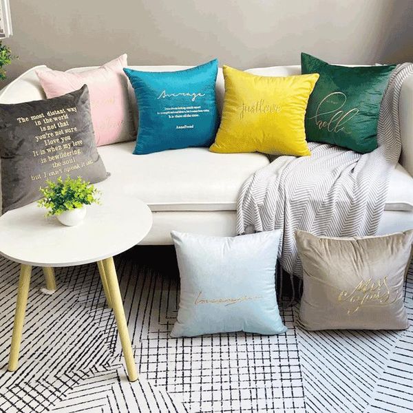 

cushion/decorative pillow home furnishing nordic hugging pillowcase bedside holland velvet embroidered cushion