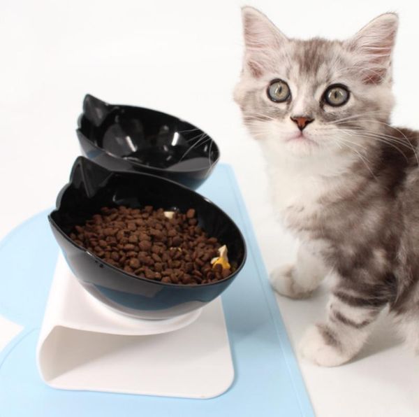 

dog bowls & feeders single double cat bowl with stand pet feeding water container for dogs cats feeder product supplies