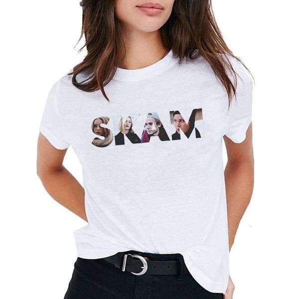 

skam t shirt harajuku graphic women summer t-shirt female harajuku tee shirts love casual tshirt fashion o-neck korean, White