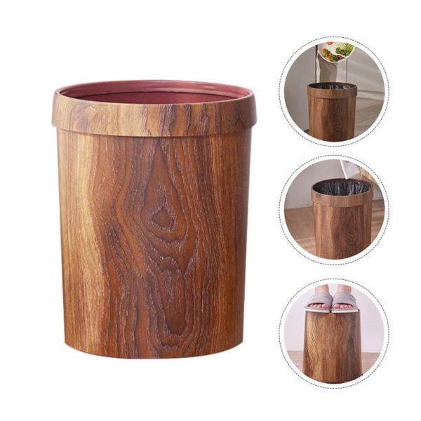 

waste bins 1pc simple home trash can decoraive uncovered holder random pattern style