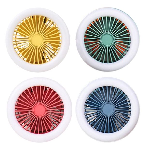 

electric fans usb deskfoldable fan, 3-speed personal small table, quiet soft night llight suitable for home office car outdoo