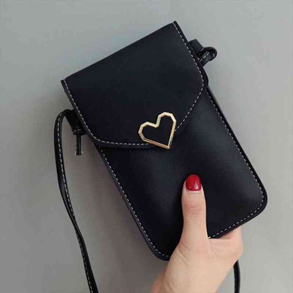 

touches screen pu leather change bag women crossbody mobile phone pouch wallet present mothers day h9, Red;black