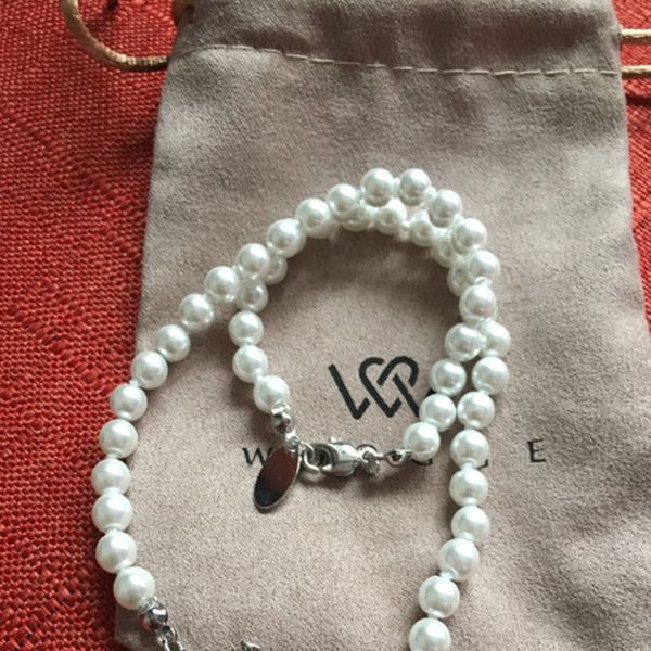 

boutique pendant full of diamond pearl chain clavicle chain ladies fashion chain necklace jewelry accessories, Silver