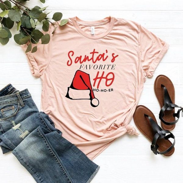 

women's t-shirt graphic tees christmas women deer santa woman shirts gothic plus size print tee casual pink 2021 streetwear, White