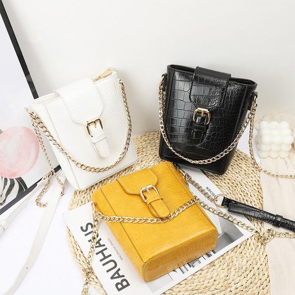

evening bags small bag 2021 fashion net red versatile ins single shoulder cross chain bucket women's hand&crossbody