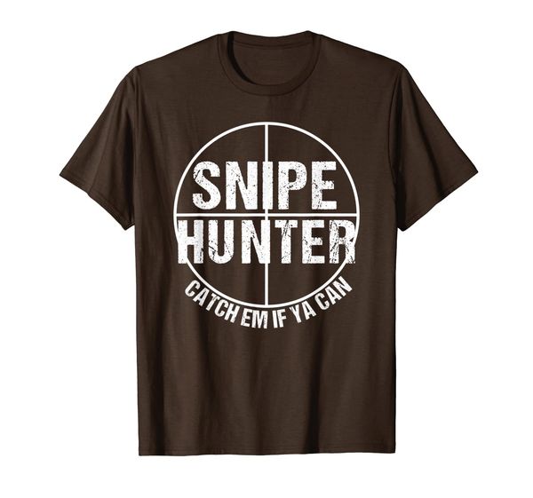 

snipe hunter funny cool bird hunting t shirt, White;black
