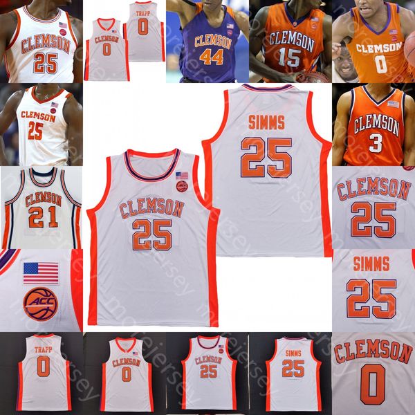

clemson tigers basketball jersey ncaa college brevin galloway aamir simms tevin mack newman iii al-amir dawes clyde trapp nance grant pj hal, Black;red