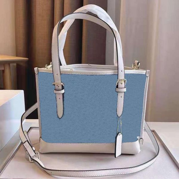 

luxury hand bag ladies designer large-capacity shopping bags simple fashion leather shoulder strap carriage printing one-shoulder handbag wh