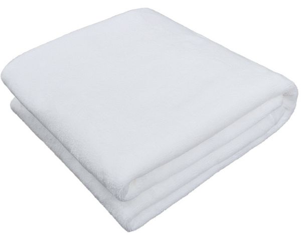 Sublimação em branco bebê recebendo manta de cobertores brancos de sublimação branca para carrinho de berço DIY cenário DIY 30 x 40 polegadas