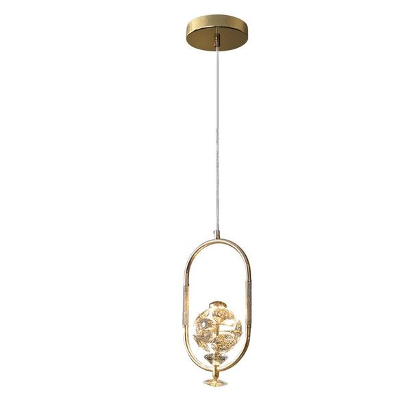 

pendant lamps modern minimalist creative art bedside chandelier net red bar living room background wall single head crystal lamp