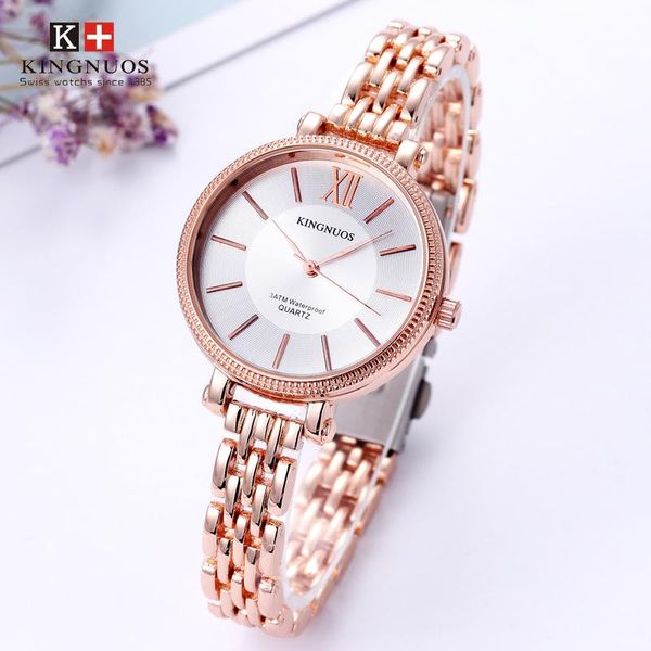 

wristwatches 2021 ultra-thin ladies student fashion bracelet quartz non-mechanical waterproof casual watch, Slivery;brown