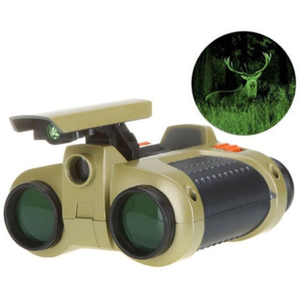 

telescope & binoculars 4x30 binocular night vision viewer surveillance scope -up light green film focusing