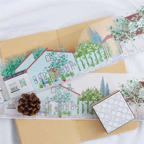 

gift wrap vintage shanghai road washi tape for card making journal diy scrapbooking decorative sticker