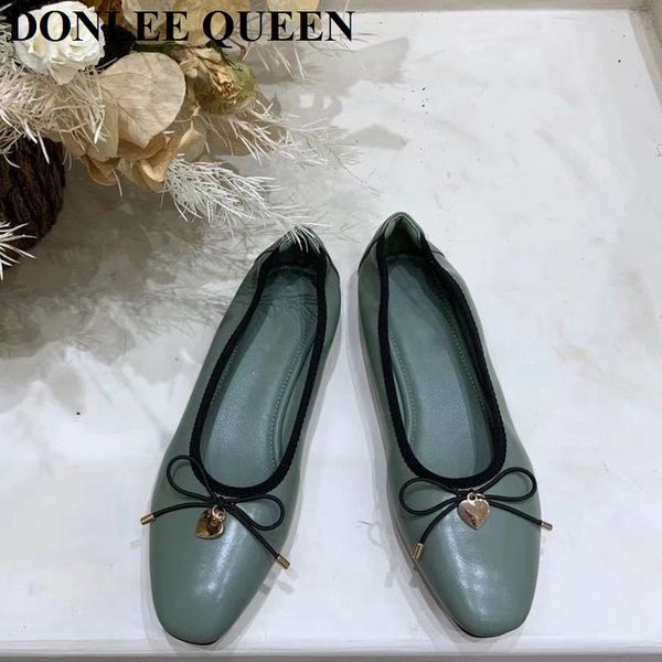 

2021 new spring flats ballerina shoes women fashion brand round toe flat ballet shoes female casual slip on loafer zapatos mujer, Black