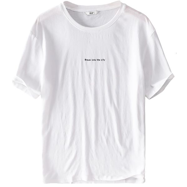 

2021 new nova chegada do vero manga curta camisa linho masculina marca de moda camiseta para homens casual branco t camisas masculinas h9lw, White