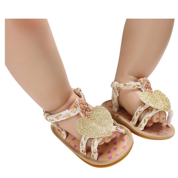 

sandals toddler infant kids baby girl soft sole applique shoes single, Black;red