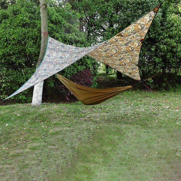 

shade 275*275cm awning waterproof tarp tent ultralight garden canopy sunshade outdoor camping hammock rain beach sun shelter