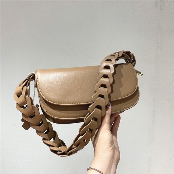 

brand women's bag luxury handbag and purse leather weave strap shoulder bag ladies flap crossbody messenger bag stone pattern c0228