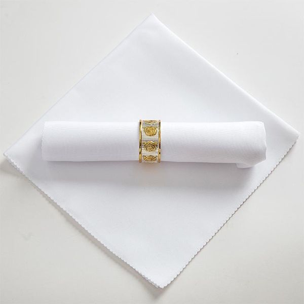 

table napkin white wedding cloth napkins recycled textile polyester restaurant handkerchie tea towel