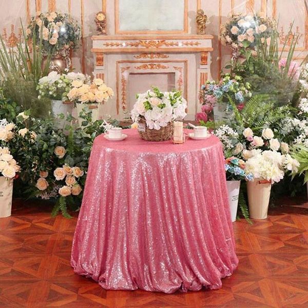 

table cloth sequin wedding tablecloth glittering polyester cover dining desk banquet party decoration multi-color/sizes