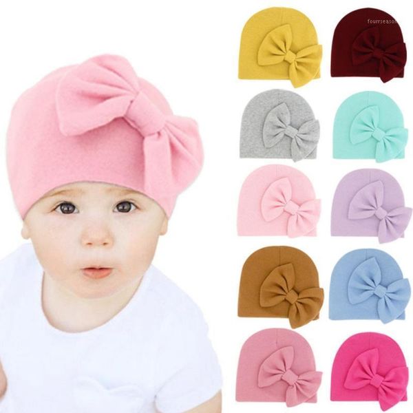 

caps & hats baby stuff accessories girl hat infant beanie solid big bowknot cap for girls kid bow1, Yellow