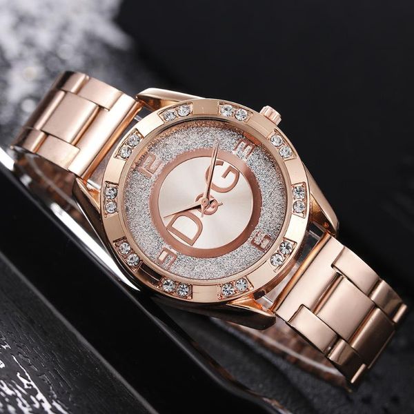 

wristwatches women watch crystal rhinestone fashion dress relogios femininos stainless steel quartz, Slivery;brown