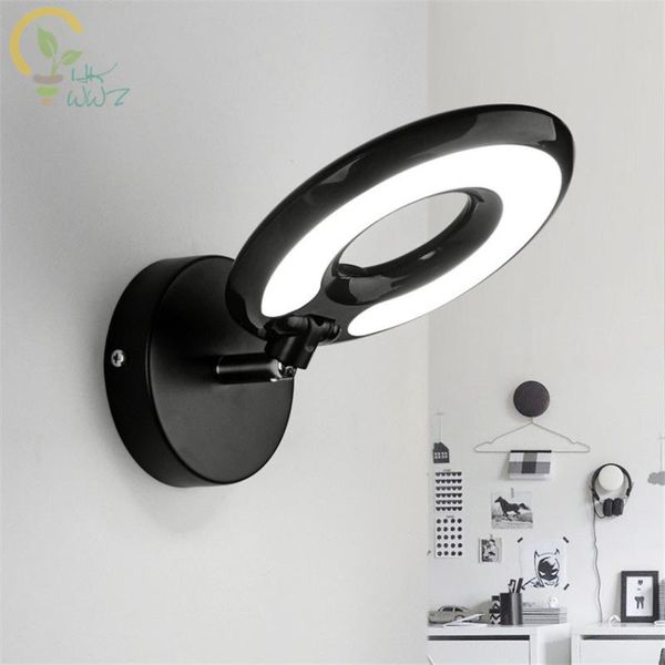 

wall lamp modern adjustable led for bedroom round reading sconce applique murale luminaire mirror light office lighting