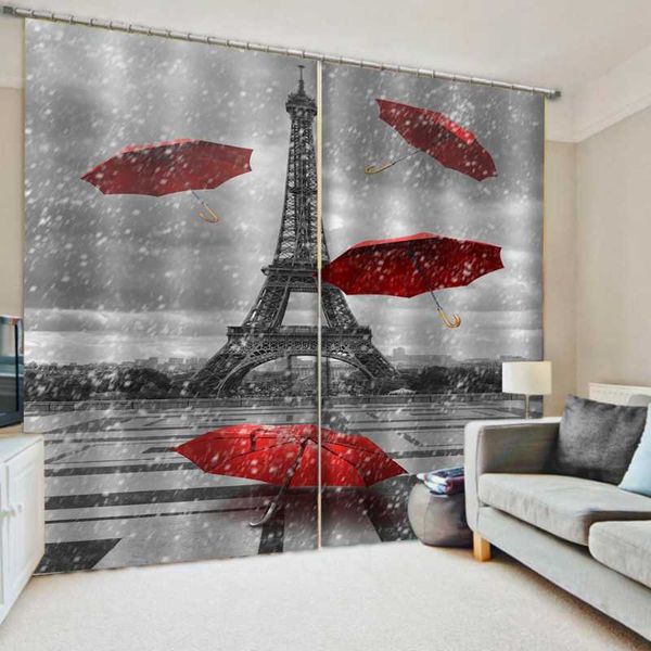 

curtain & drapes luxury blackout 3d window curtains for living room bedroom tower thickened