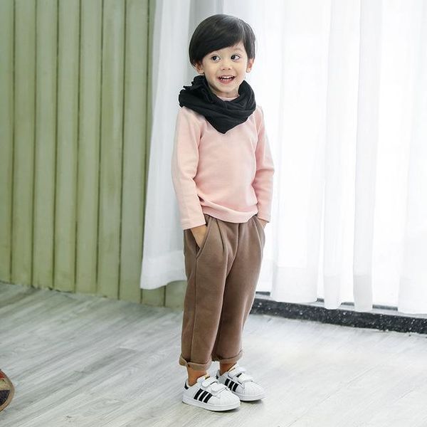 

skirts korean children's clothing winter product bag cat whiskers middle and small children sanding warm harem pants boys girls, Blue