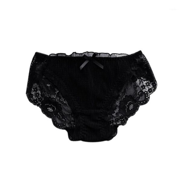 

women's panties 2021 girls women cute lolita kawaii princess black/white japan fashion lace underwear brief ab084, Black;pink