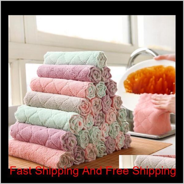 

new super absorbent microfiber kitchen dish cloth high-efficiency tableware household cleaning towel kichen tools ga qyloae hx_pack