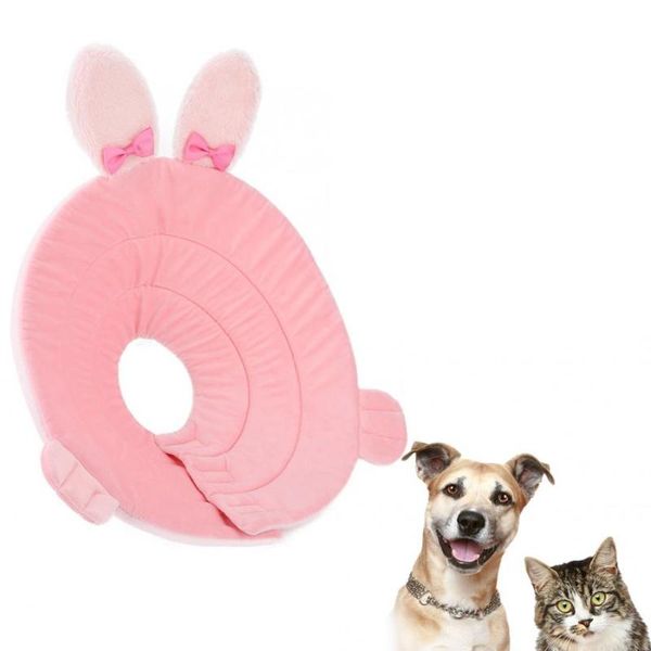 

cat collars & leads cartoon cute pet protective collar dog wound healing elizabeth circle ring elizabethan toast shaped