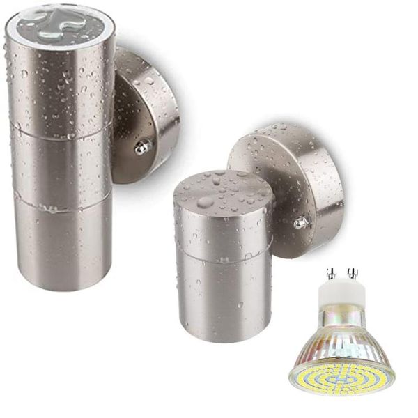 

outdoor wall lamps modern stainless steel led light 5w 10w high lumen lamp sconce for home garden porch lighting decora ip65 gu10