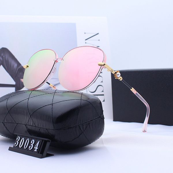 

designer 2021 new pearl polarized sunglasses for men and women, White;black