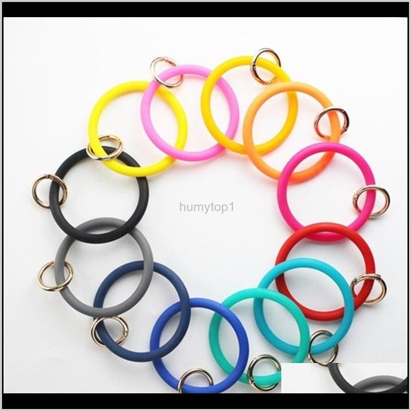 

leather wrap bracelets silicone chain wafer wristband drip oil key ring bangle bardian with superior quality 4 5by j1 7jyug s63uw