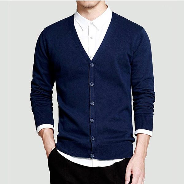 

men's sweaters knit cardigan spring and autumn v-neck casual youth korean slim solid color sweater, White;black