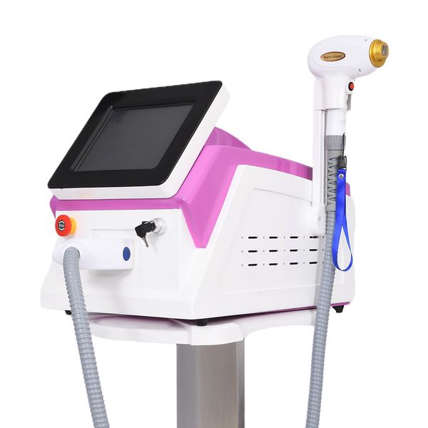 

3 wavelength 808nm 755nm 1064nm diode laser machine for hair removal, Black