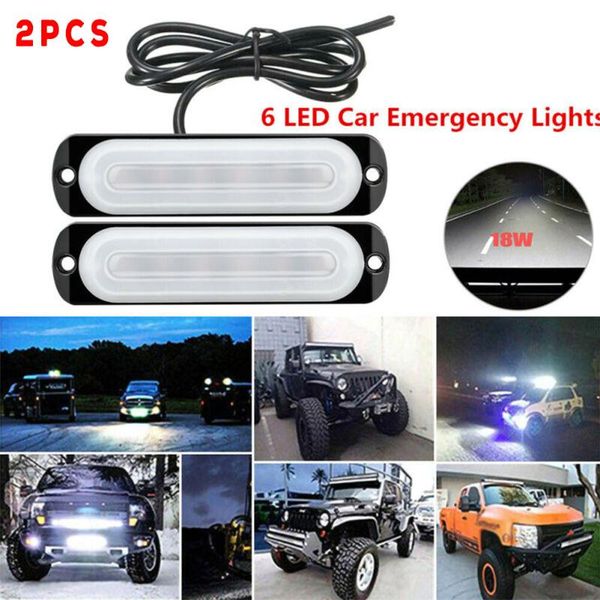 

working light 2 pcs driving fog lamp bar work 18w 6led car suv cars offroad 4wd