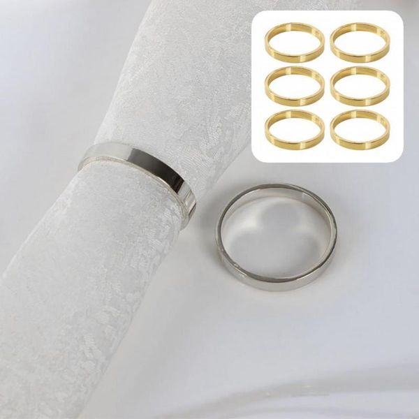 

napkin rings 6pcs tieback no deform elegant easy to clean buffet table setting ring