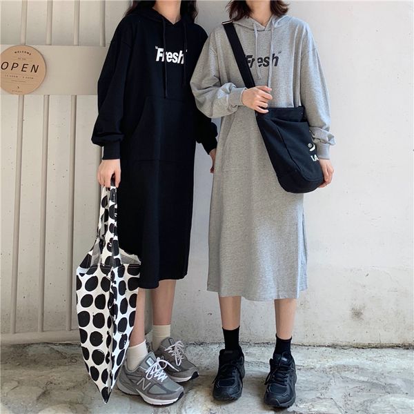 

2021 new women hoodies pullover sweatshirts harajuku loose long sleeve oversized hoody female autumn dropshipping 9va1, Black