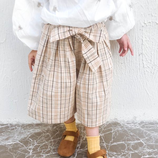 

spring 2019 new girl style lattice broad-legged pants kids leggings kid autumn girl leggings children girls pants, Blue